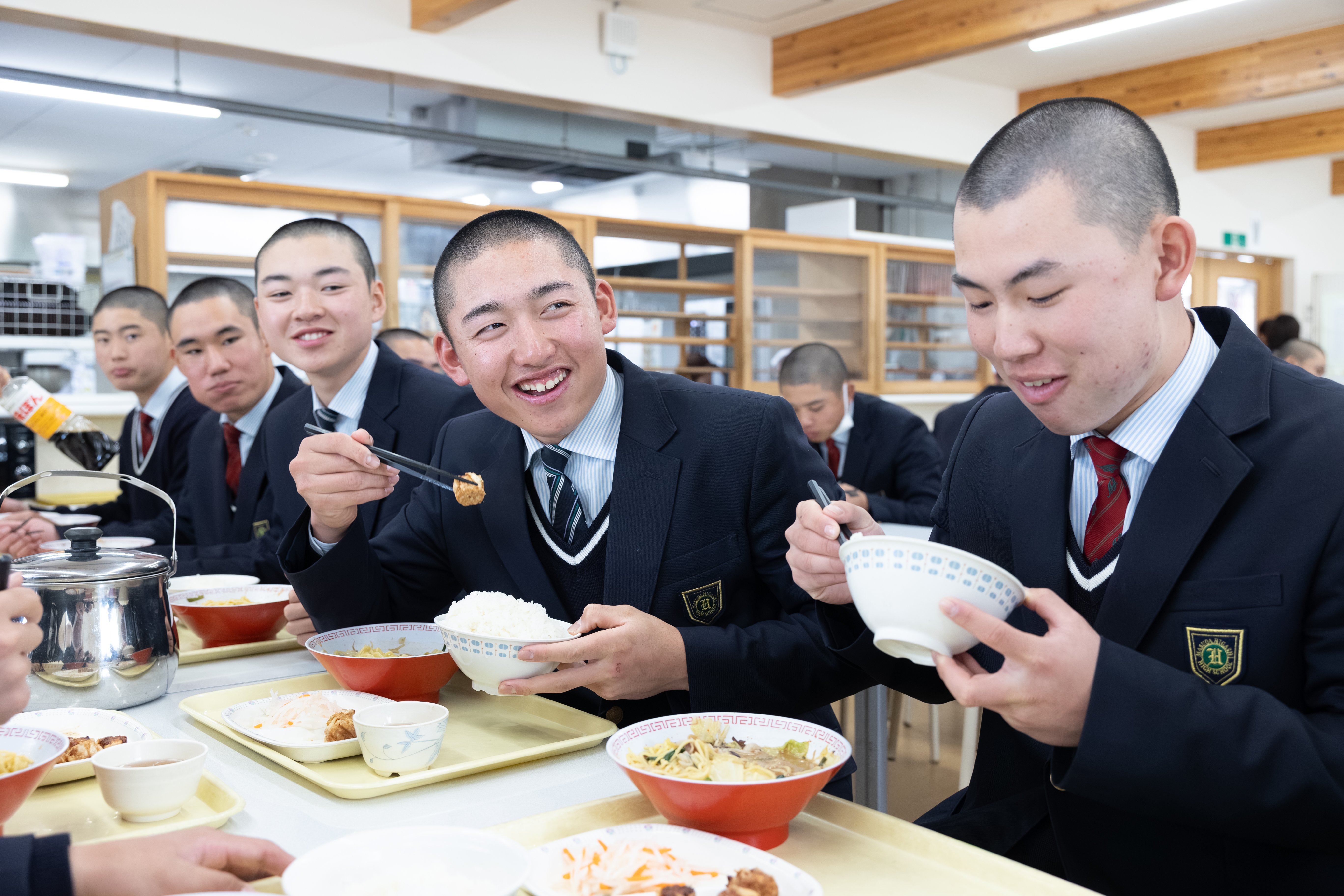 昼食の様子